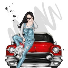 Схема вышивки «moda»