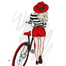 Схема вышивки «moda»