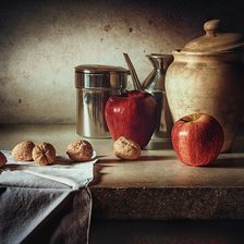 Схема вышивки «Яблоки и орехи»