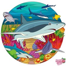 Схема вышивки «Акула»