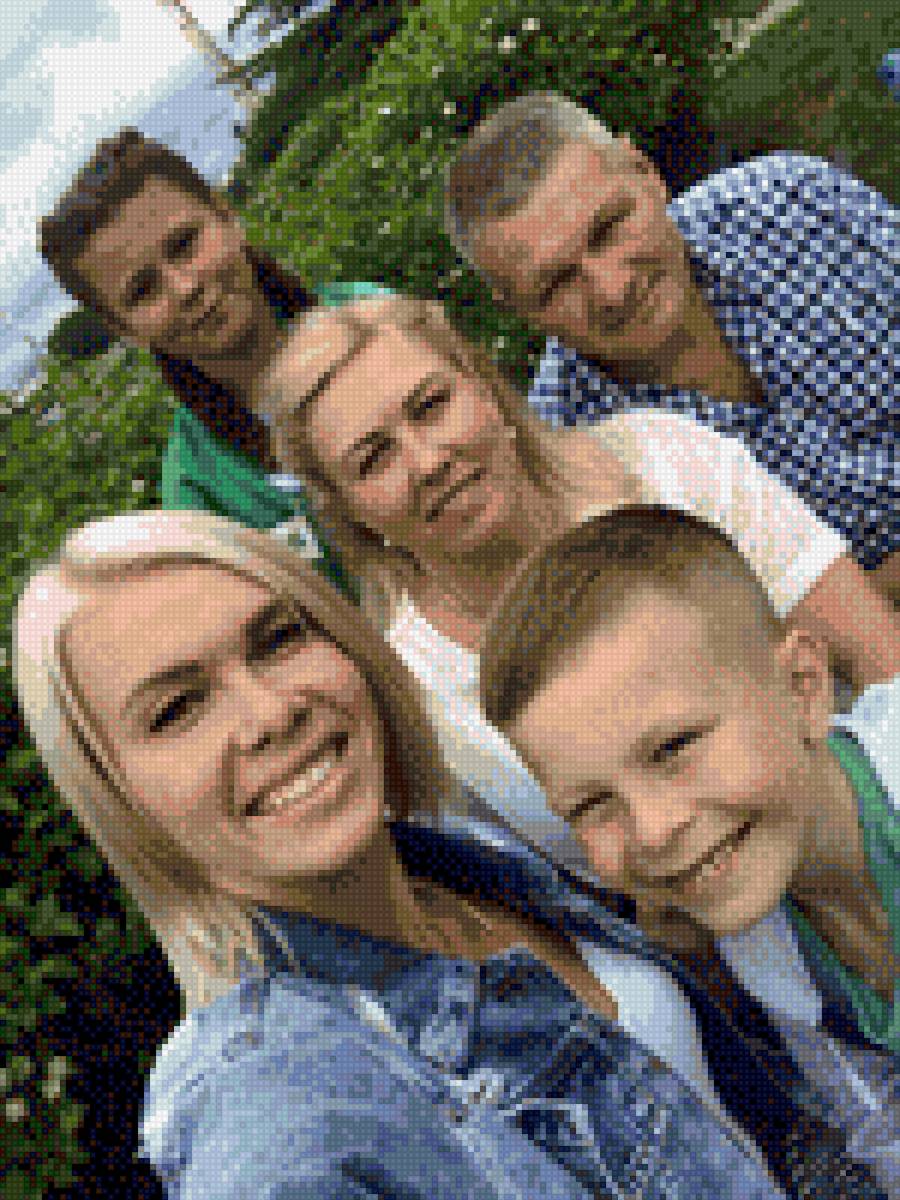 Семья - я, мама, папа - предпросмотр