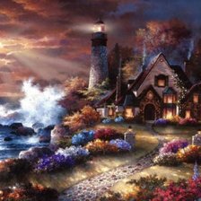 Схема вышивки «Маяк»