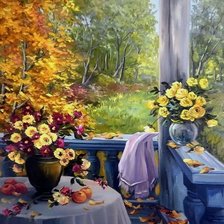 Схема вышивки «Золотая осень»