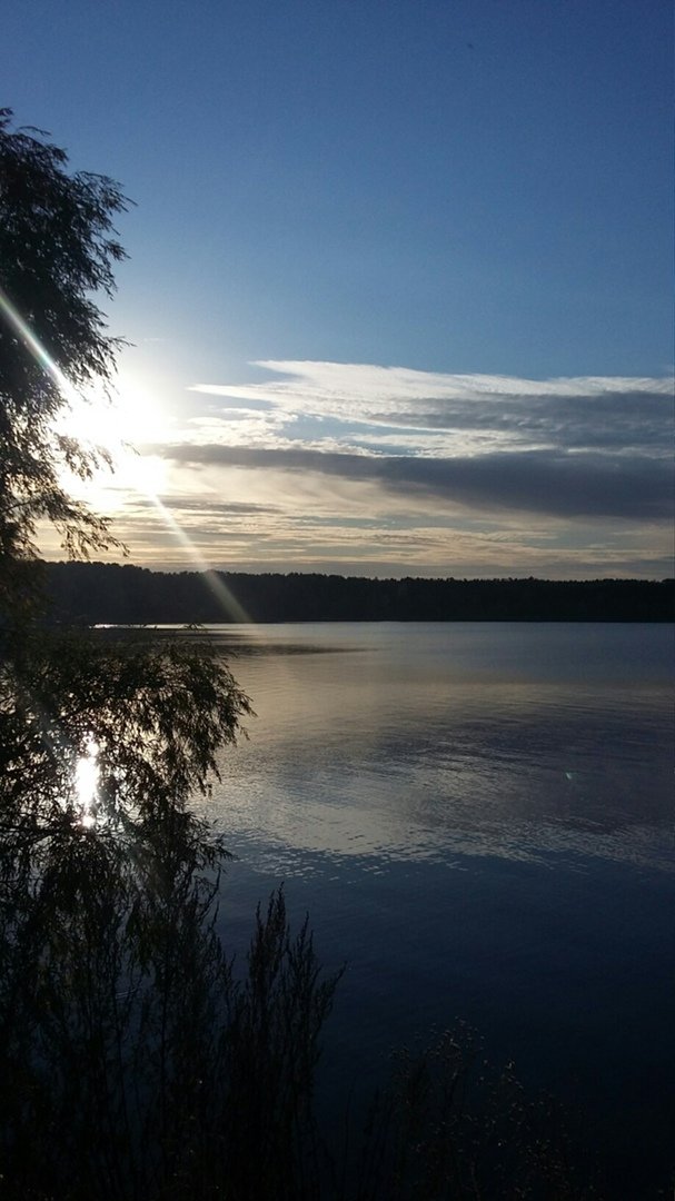 Закат на Волге - вода, волга, река, закат - оригинал
