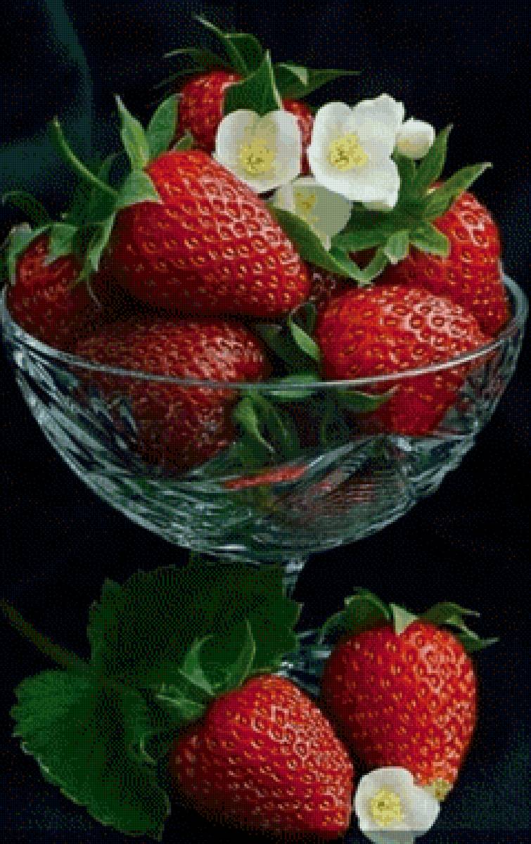 Клубника в вазе - клубника - предпросмотр