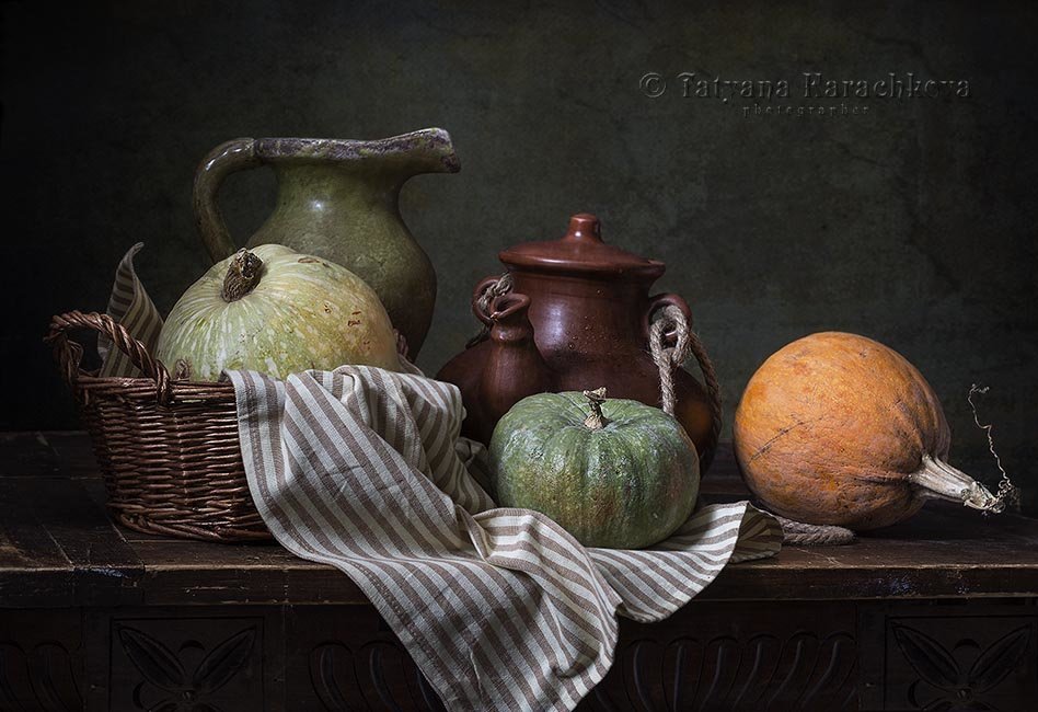 Тыква - натюрморт, тыква - оригинал