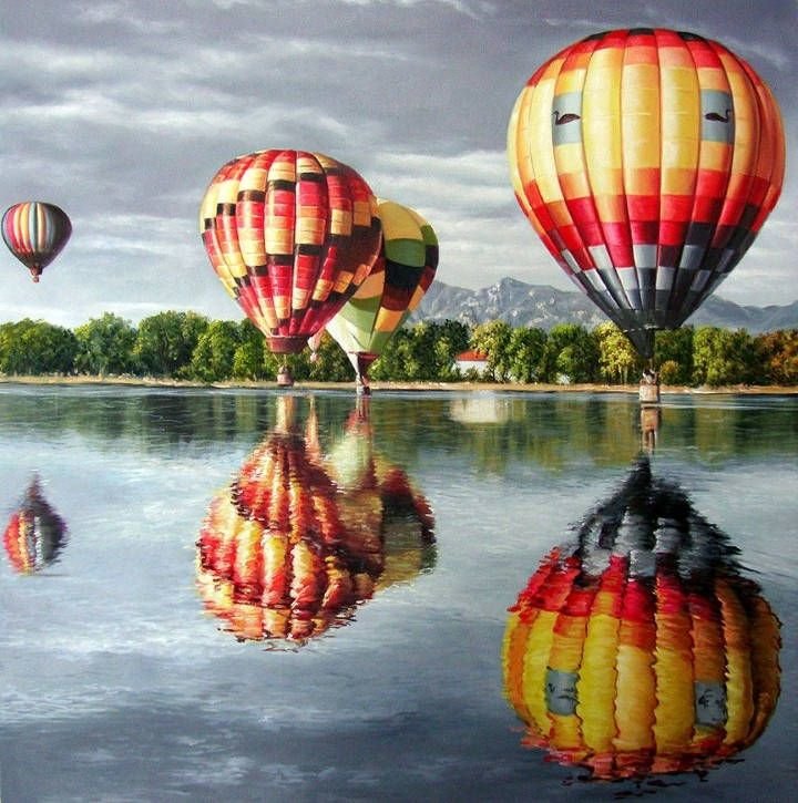 Парад шаров - шары, пейзаж - оригинал