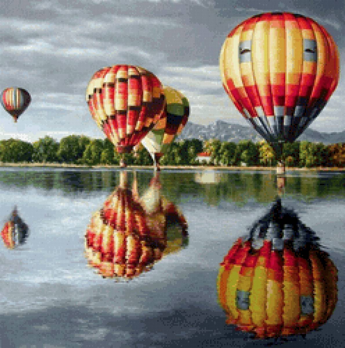 Парад шаров - шары, пейзаж - предпросмотр