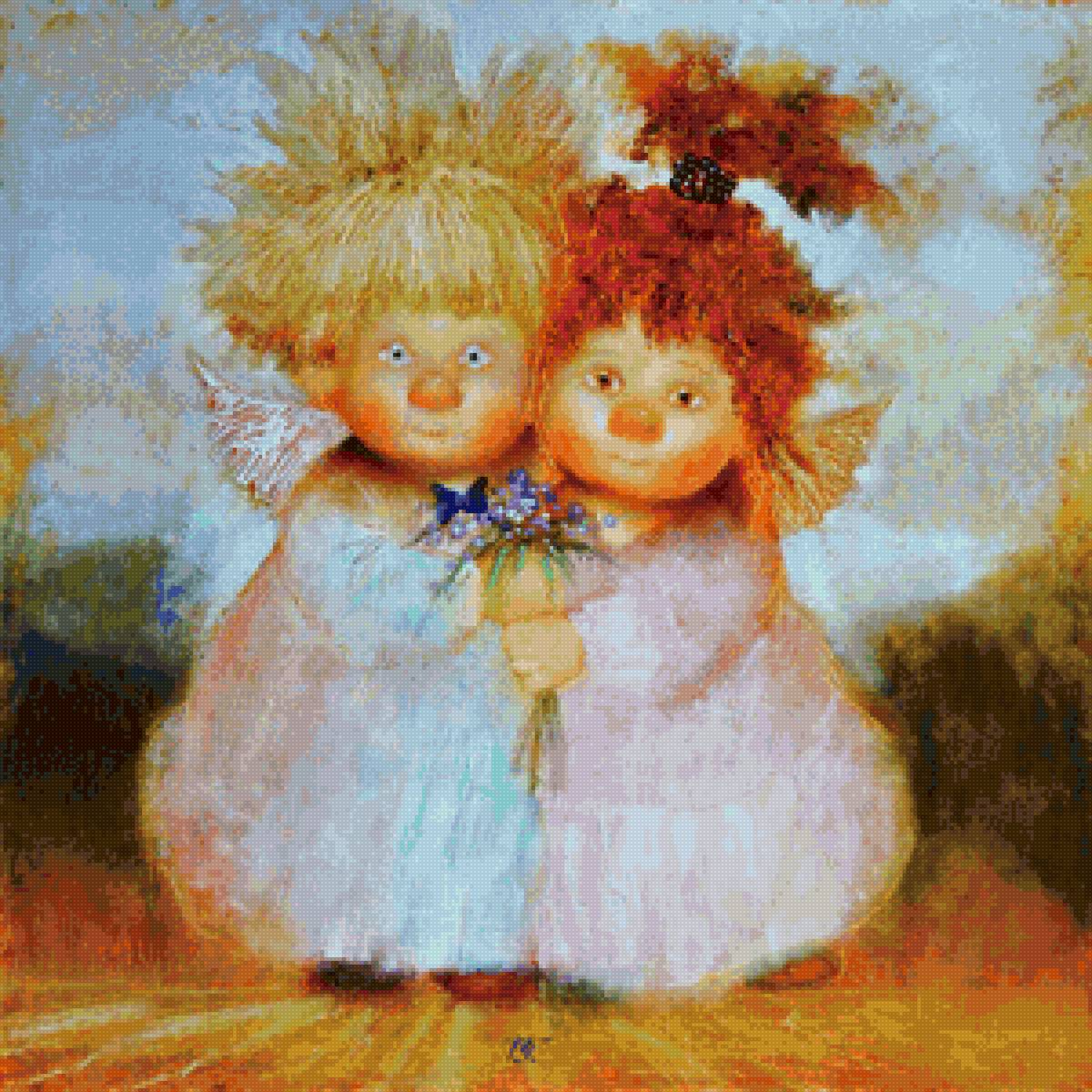 венчальные ангелы - домовята, ангелы - предпросмотр