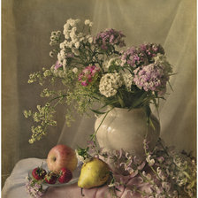 Оригинал схемы вышивки «Цветы и фрукты» (№2515236)