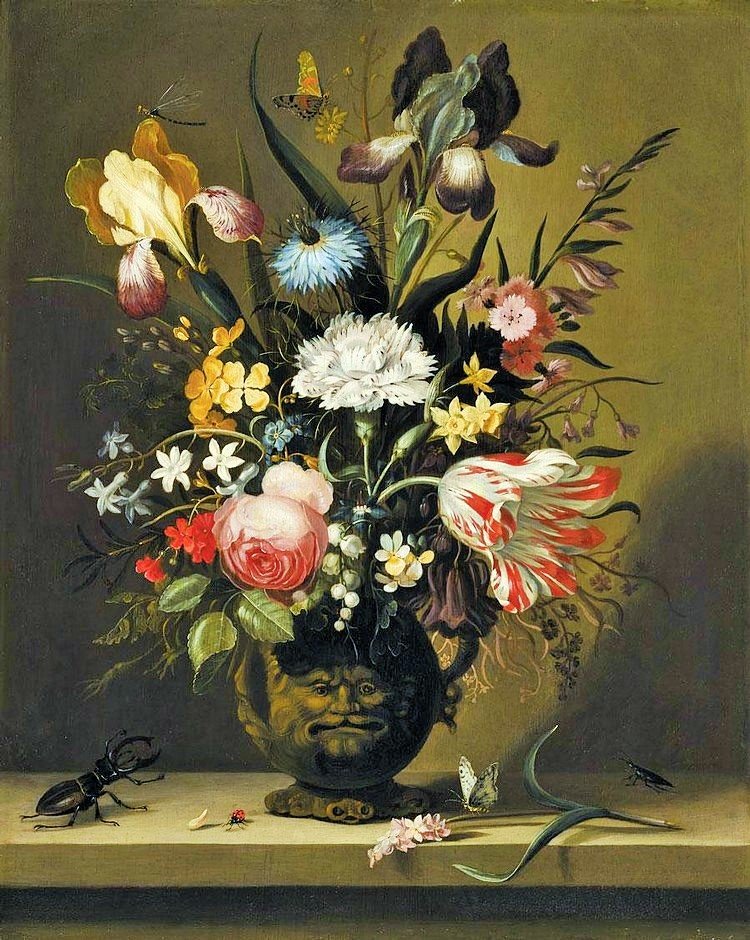 Натюрморт - насекомые, натюрморт, якоб маррель - оригинал