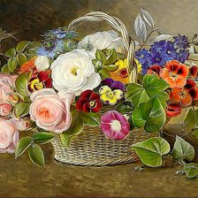 Оригинал схемы вышивки «Цветы. Иоган Лауренц  Йенсен» (№2515308)