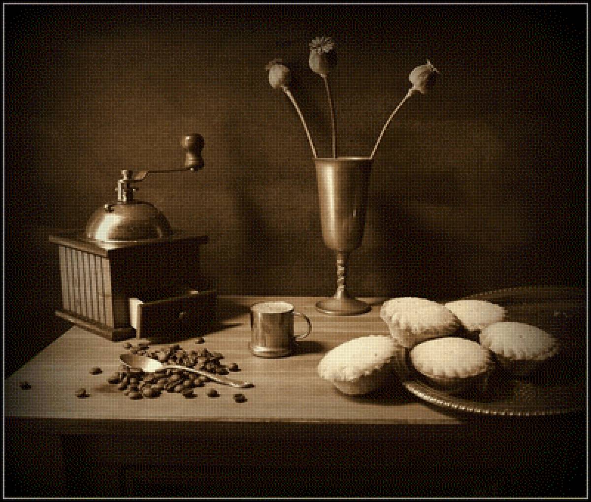 Натюрморт с маками - кофе, мак, натюрморт - предпросмотр