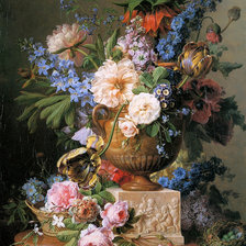 Схема вышивки «Корнелис Ван Спаендонк. Натюрморт»