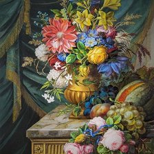 Схема вышивки «Корнелис Ван Спаендонк. Натюрморт»