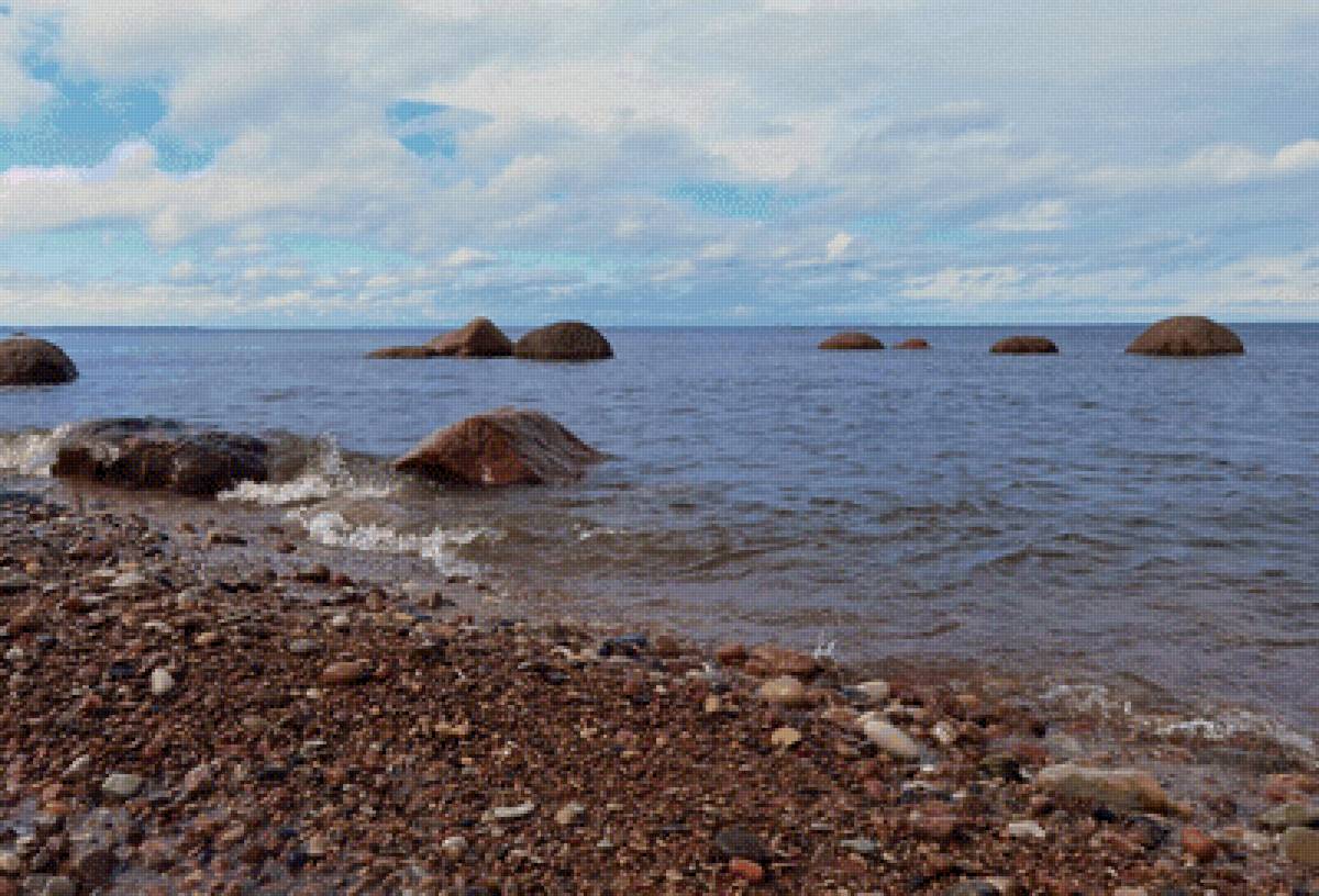 У самого синего моря - камни, море, прибой - предпросмотр
