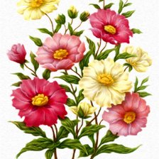 Схема вышивки «шиповник»