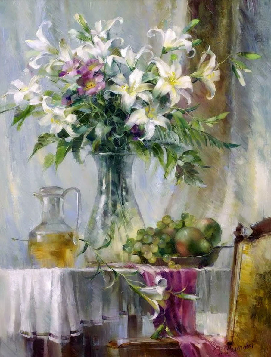 Натюрморт. Худ. Римма Вьюгова - натюрморт, римма вьюгова - оригинал