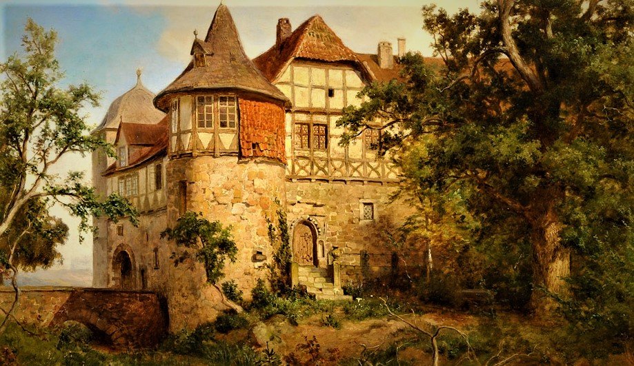 гобелен старый замок - гобелен - оригинал