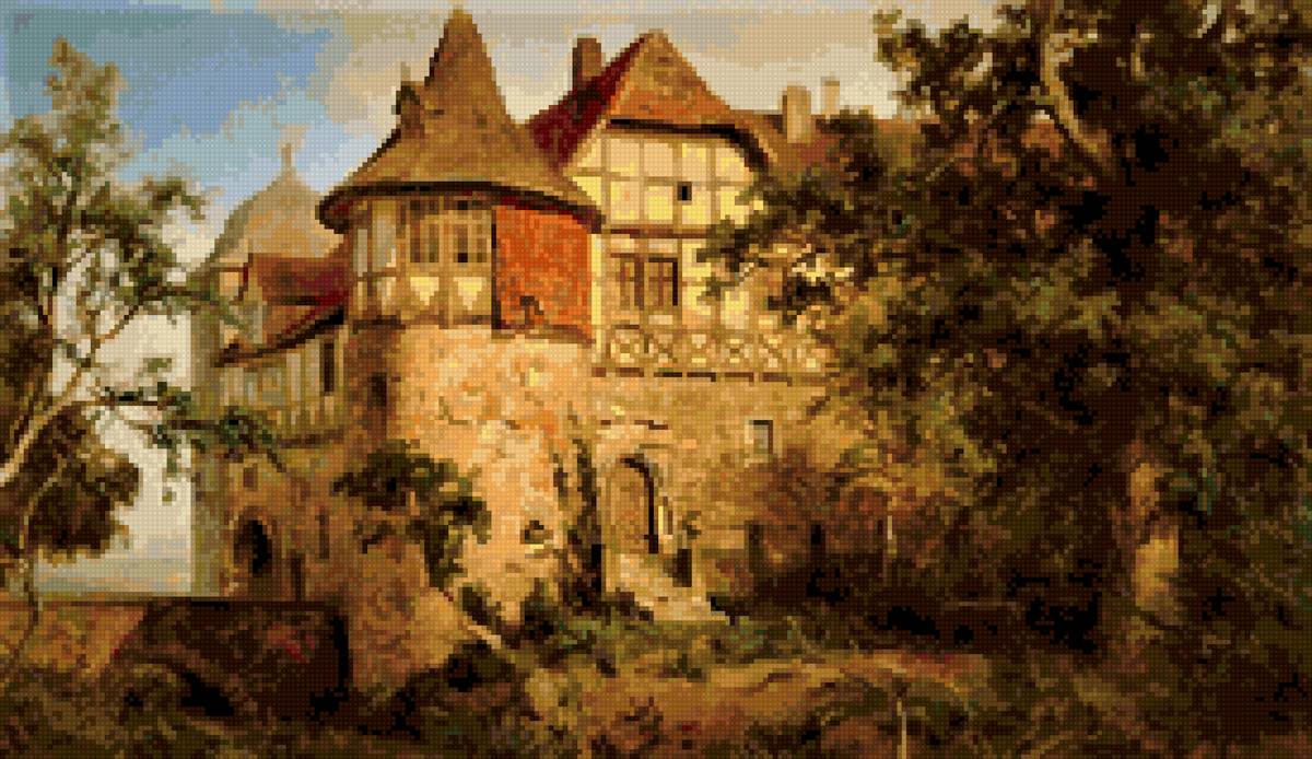 гобелен старый замок - гобелен - предпросмотр