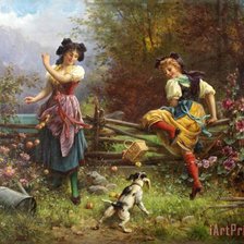 Схема вышивки «jealous dog»