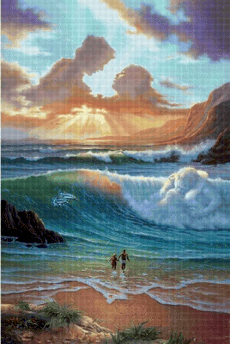 ДЖИМ УОРРЕН. БОГ ЕСТЬ ЛЮБОВЬ - море, картины - предпросмотр