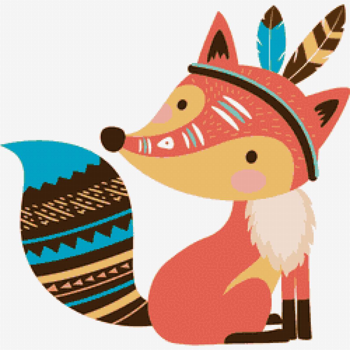 Лиса - индейцы, лиса - предпросмотр