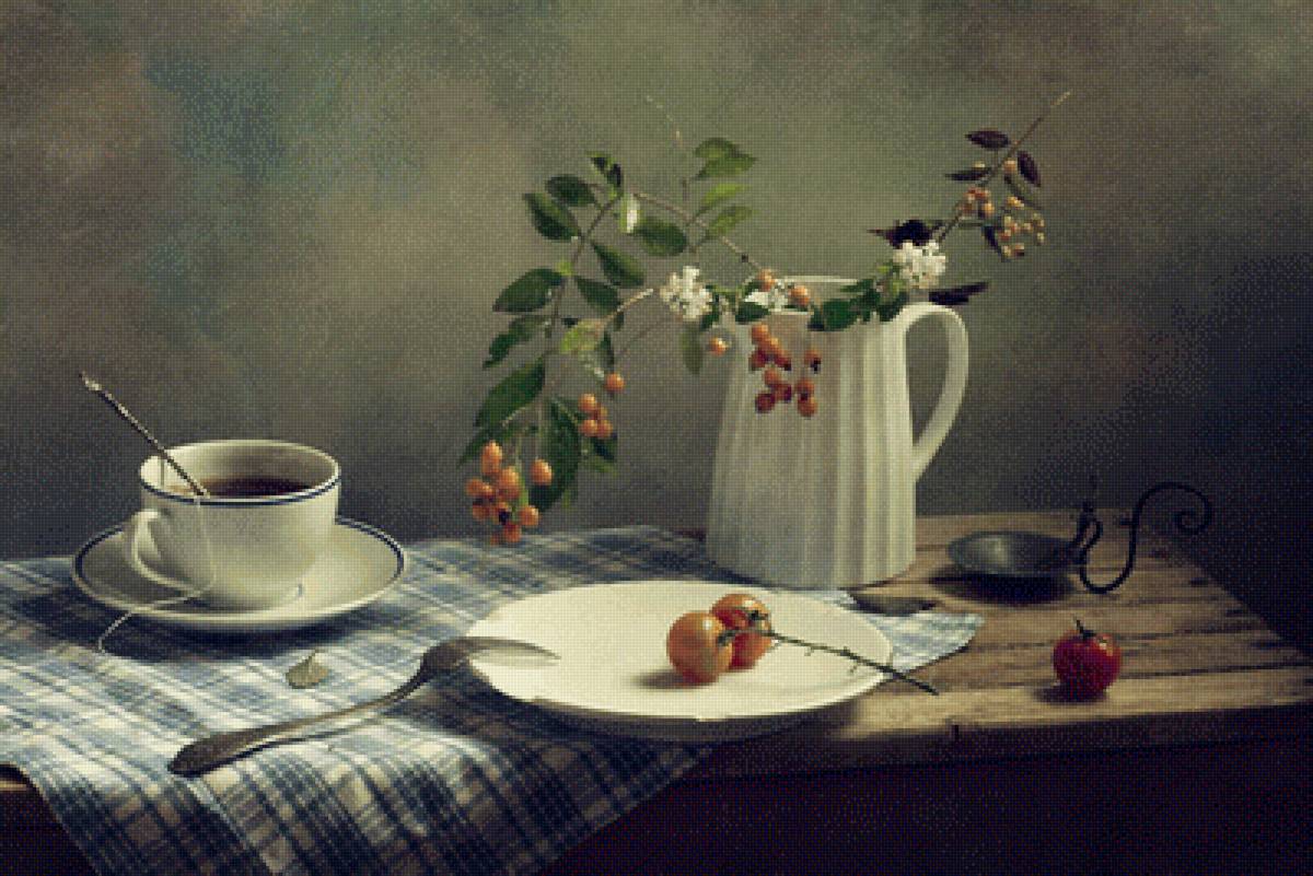 №2518403 - ягоды, кружка, натюрморт, кухня, помидоры - предпросмотр