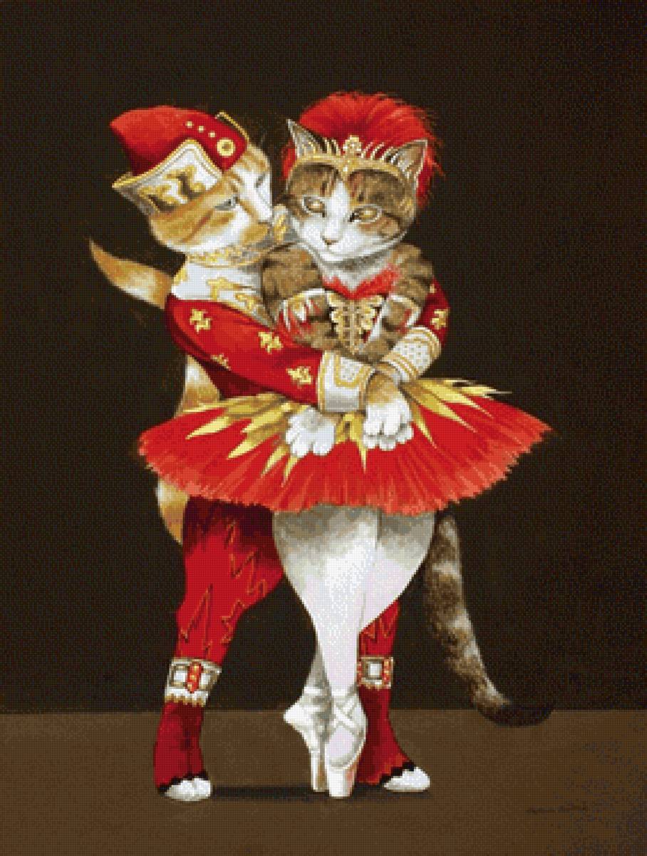 Балет - кошачий портрет, кошки - предпросмотр