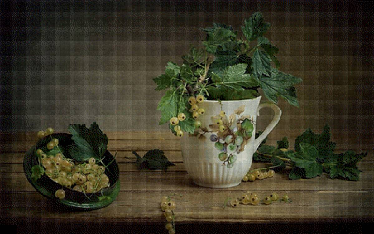 Желтая смородина - ягода, смородина, натюрморт - предпросмотр