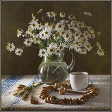 Схема вышивки «Чай с сушками»