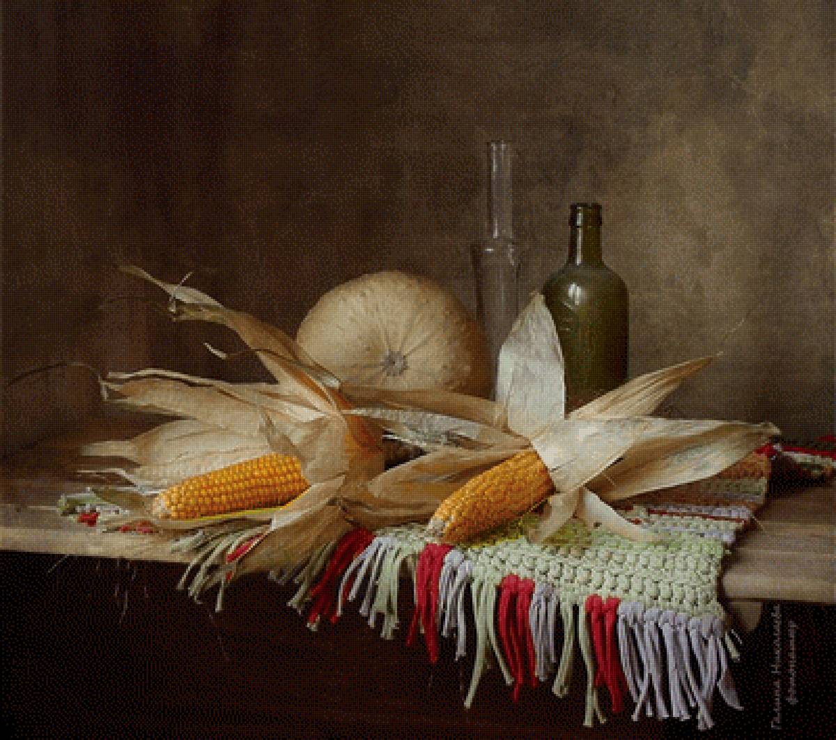 Кукуруза - натюрморт - предпросмотр