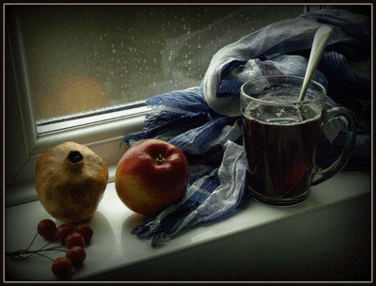 Когда идет осенний дождь - натюрморт - предпросмотр