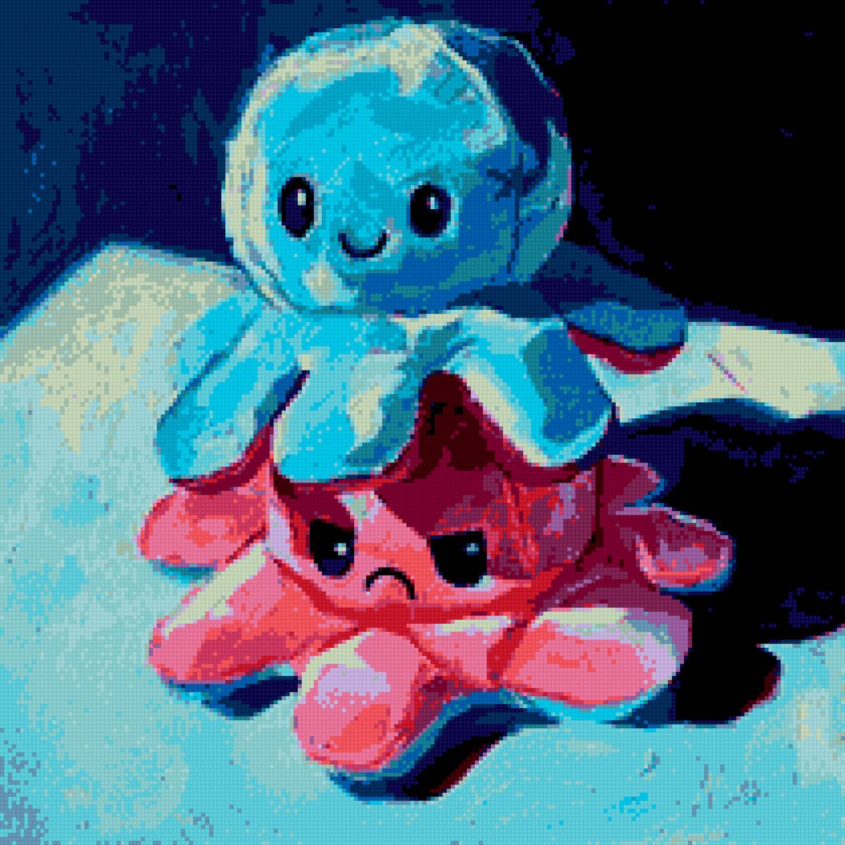 осьминожки - игрушка, осьминожки - предпросмотр