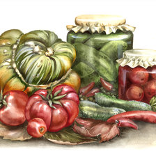 Схема вышивки «SJATIN ART. ЗАГОТОВКИ НА ЗИМУ»