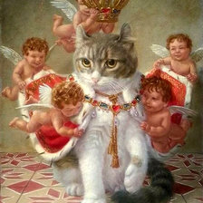 Схема вышивки «ТОКУХИРО КАВАИ. ЦАРЬ-КОТ»