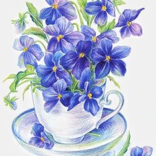 Схема вышивки «Цветы»