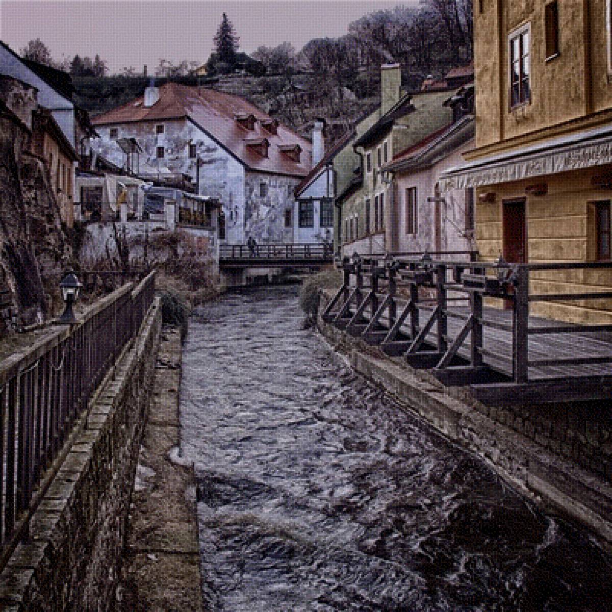 Старый город - канал, улица, город - предпросмотр