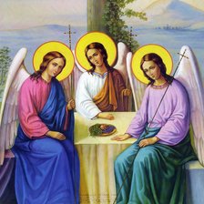 Схема вышивки «Святая троица»