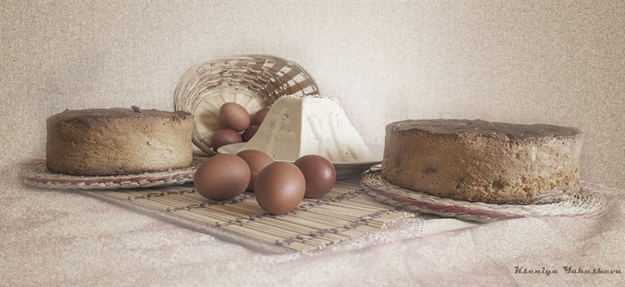 Пасха - пасха, корзина, натюрморт - оригинал
