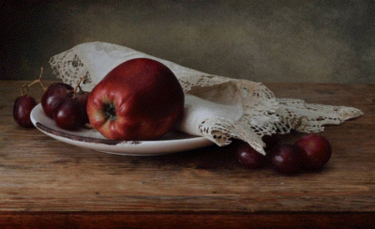 Яблоко - натюрморт, яблоко - предпросмотр