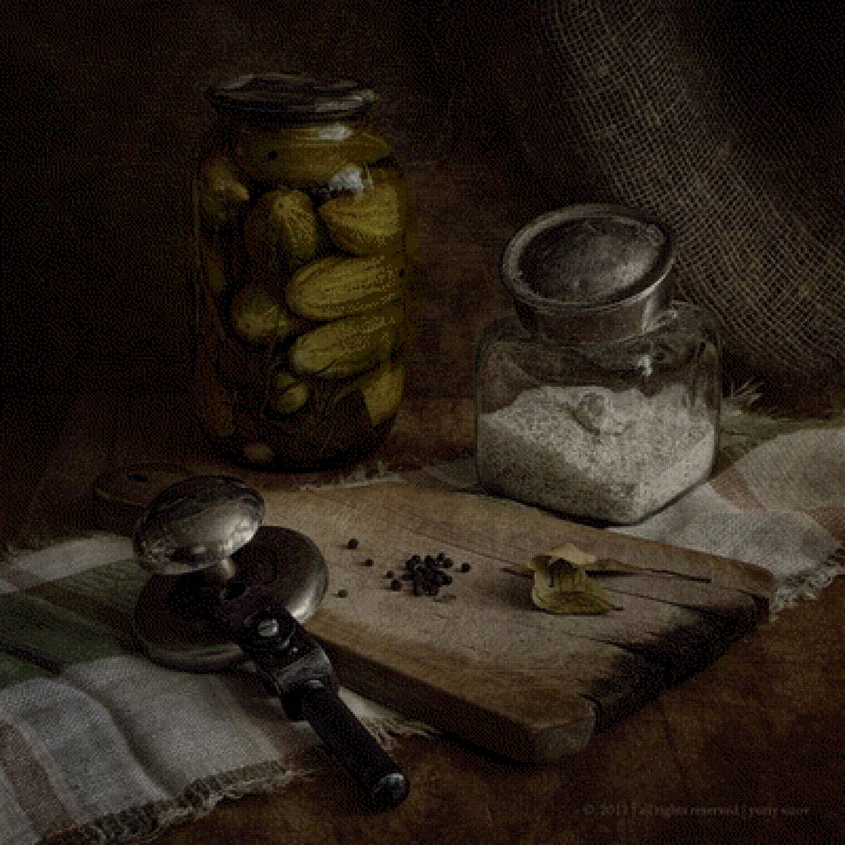 Засолка огурцов - огурцы, натюрморт - предпросмотр