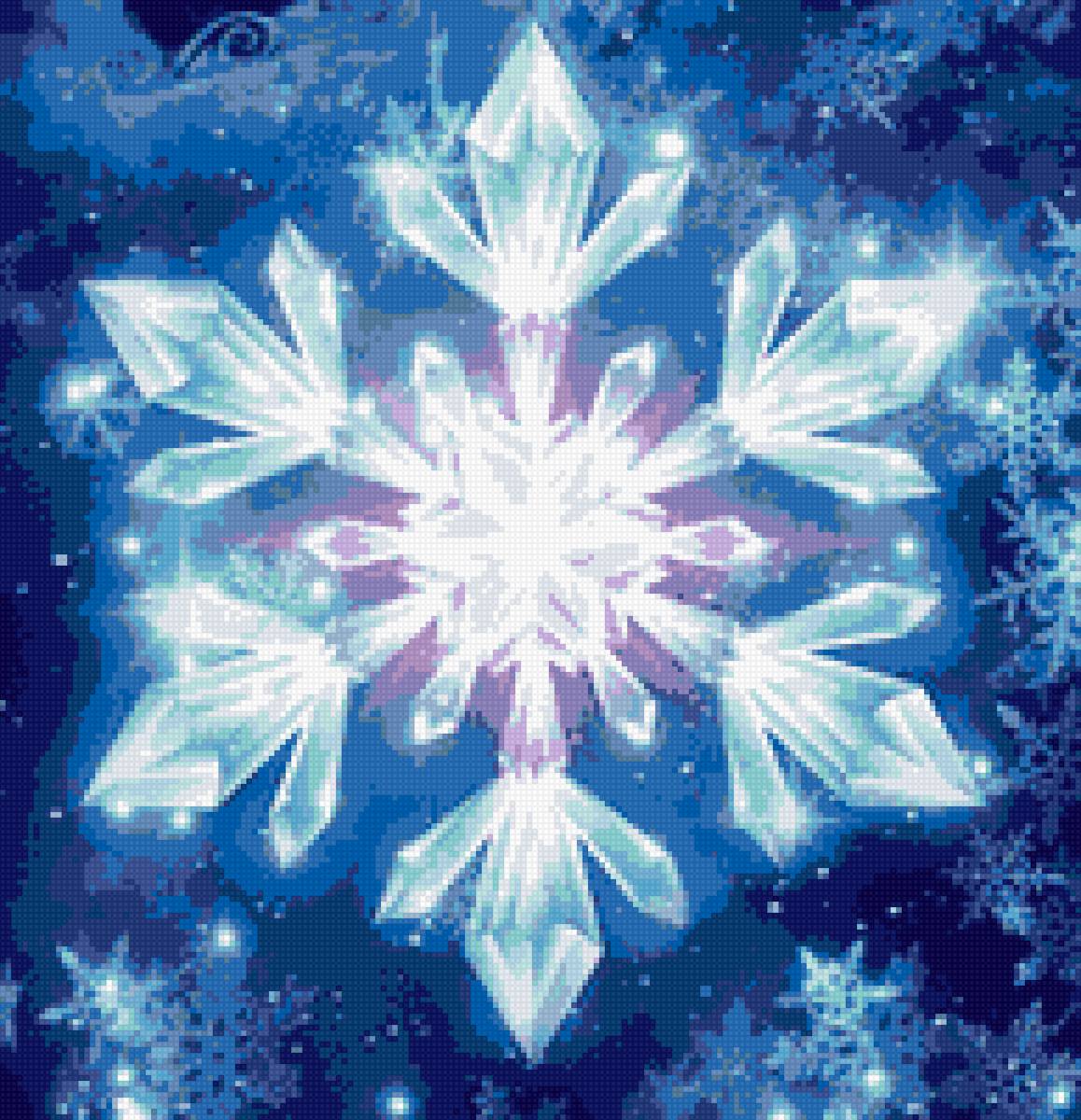 снежинка - зима, снежинка - предпросмотр