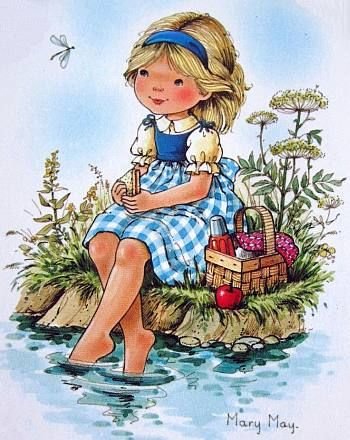 девочка - рисунок - оригинал