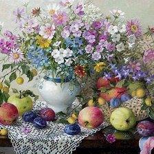 Схема вышивки «Лидия Даценко. Натюрморт»