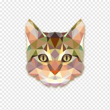 Схема вышивки «Геометрическая кошка»