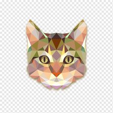 Схема вышивки «Геометрическая кошка»