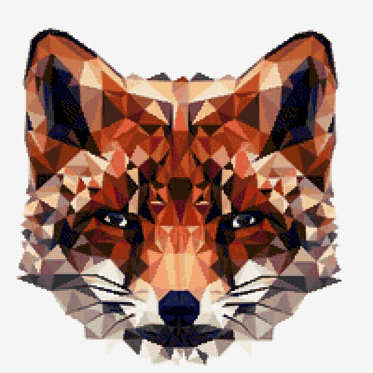 Геометрия лисы - лиса, геометрия - предпросмотр