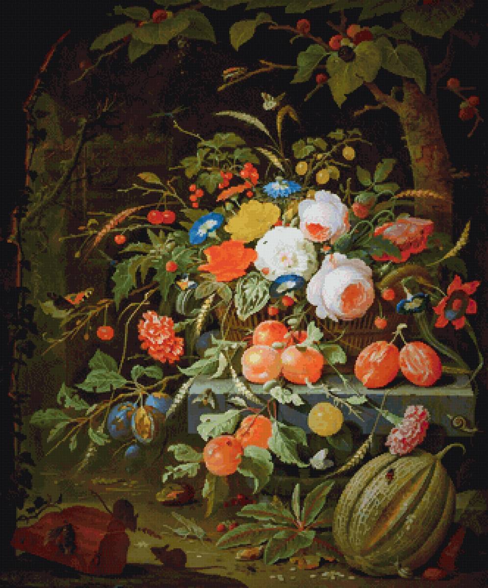 Абрахам Миньон. Натюрморт - натюрморт, абрахам миньон - предпросмотр