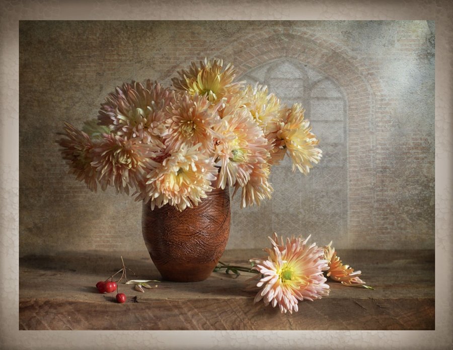 Георгины - цветы, натюрморт, букет, георгины - оригинал